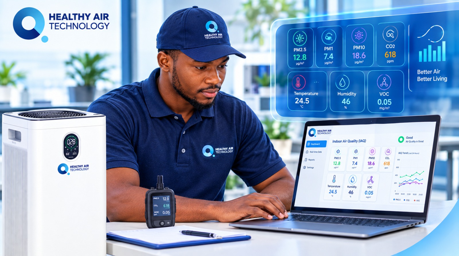 IAQ Monitoring, Measurement & Data Analysis